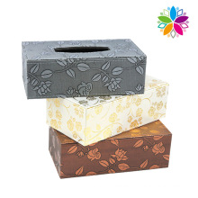 Fashion Design Leather Tissue Box (ZJH068)